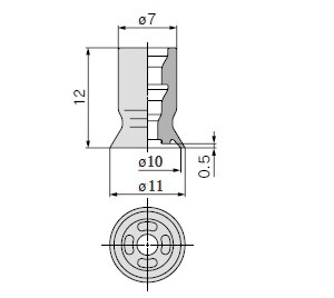 VACUUM PADS ZP10AC