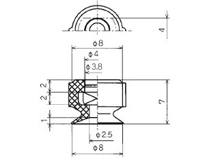 VACUUM PADS PQG-08