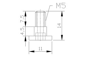吸盤螺絲 M5