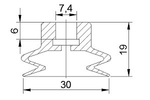 真空吸盤ZP25B