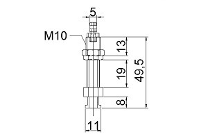 緩衝金具M10