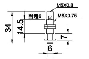 緩衝金具M8