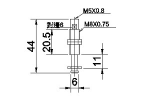 緩衝金具M8