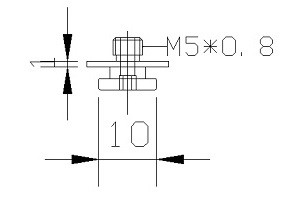 吸盤螺絲 M5