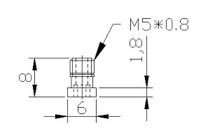 吸盤螺絲 M5