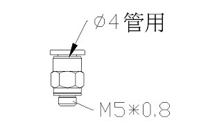 TS4-M5M MINI 接頭