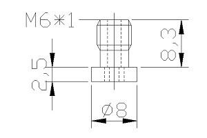 中空螺絲M6