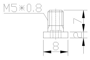 吸盤螺絲 M5