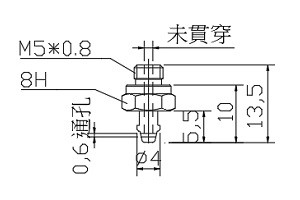 吸盤螺絲 M5