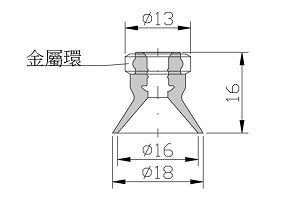 真空吸盘ZP16D