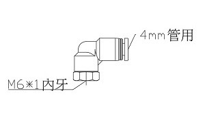 快速接頭 L-04-B6(內牙型)  