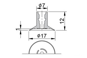 真空吸盤ZU1-16CT
