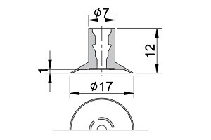 真空吸盤ZU1-16CT