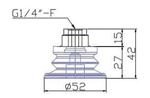 真空吸盤 SAB-50-口-B02