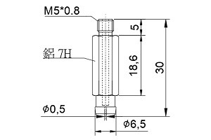 吸盤螺絲 M5