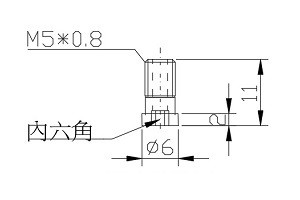 吸盤螺絲 M5