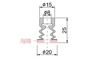 海綿吸盤 S3-20D