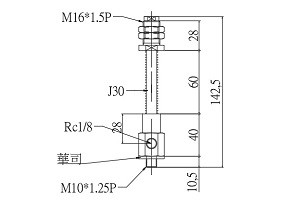 緩衝金具 RA10J30B01A16Y