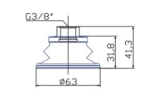 真空吸盤 SAB-60-口-B03