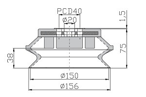 真空吸盤 PBG-150